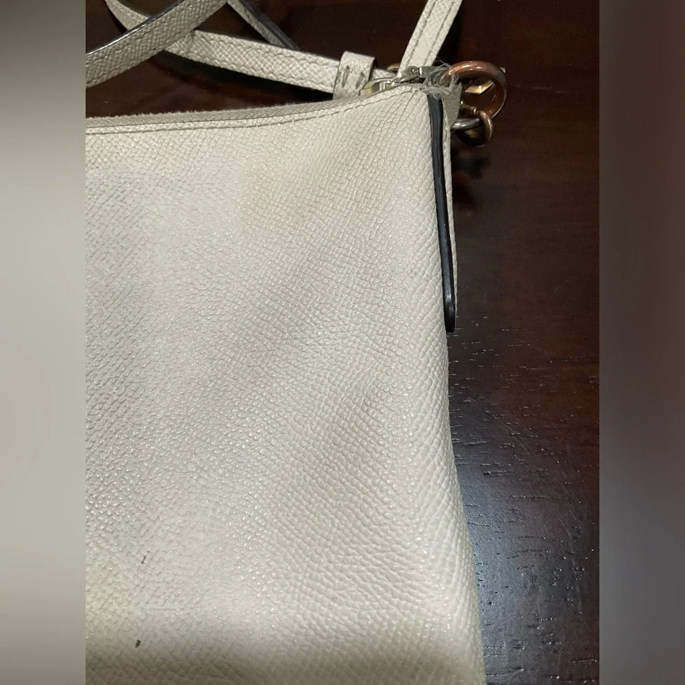 COACH LEATHER‎ IVORY CROSSBODY BAG